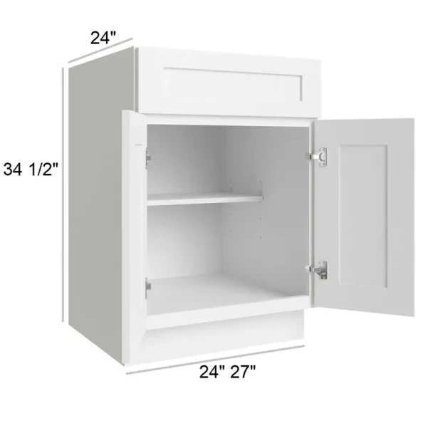 Arctic Polar White - RTA Base Cabinet 24"