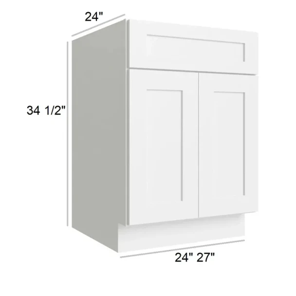 Arctic Polar White - RTA Base Cabinet 24"