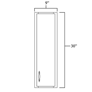 Wall Cabinet 09" x 30"