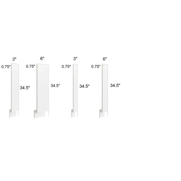 Arctic Polar White - RTA Base Filler 6"