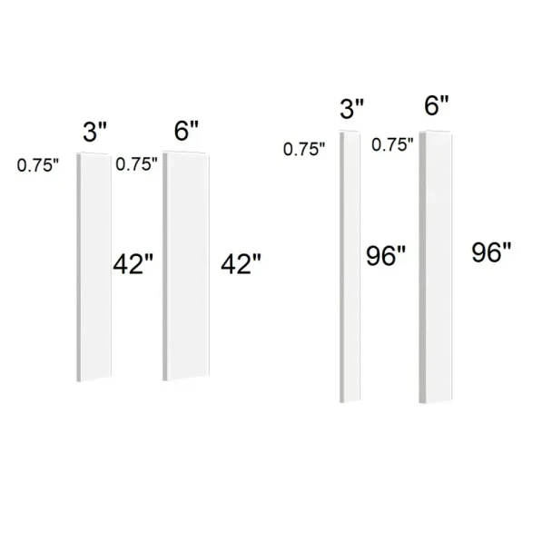 Arctic Polar White - Tall Wall Filler 6" x 96"