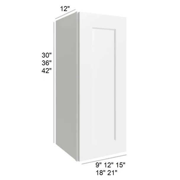 Arctic Polar White - RTA Wall Cabinet 12" x 36"