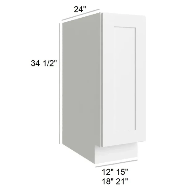 Arctic Polar White - RTA Full Height Base 15"