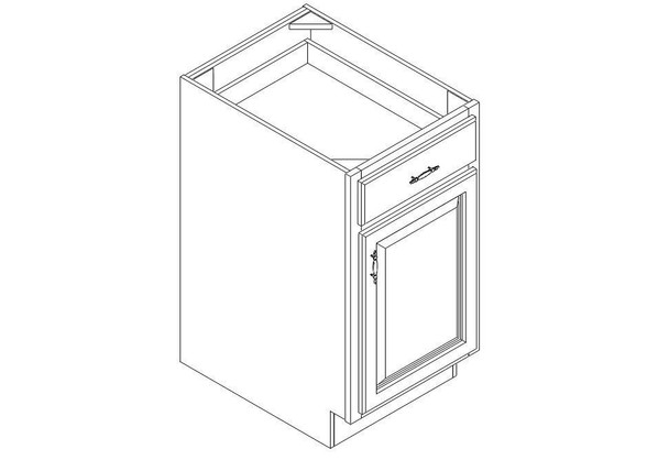 Base Cabinet 18" right view