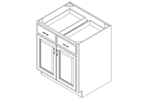 Base Cabinet 30" left view