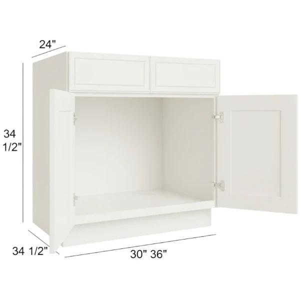 Silk Ivory - RTA Sink Base Cabinet 33"