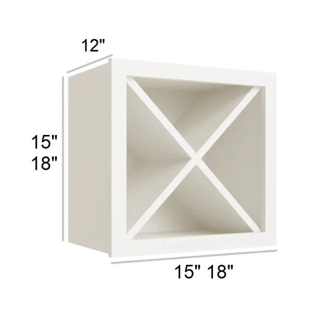 Silk Ivory -  Wine Storage Cube  15x15