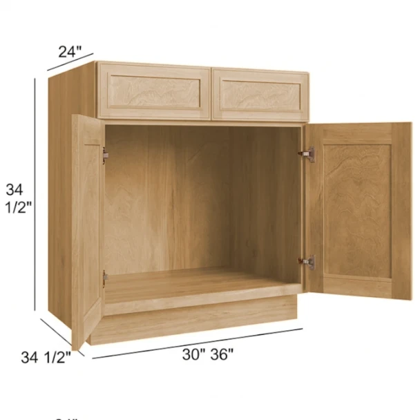 Coastal Rye - RTA Sink Base Cabinet 36"