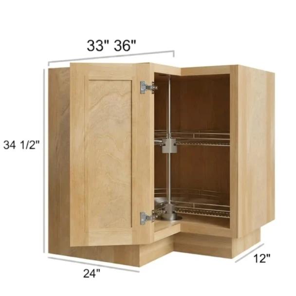 Coastal Rye -  RTA Lazy Susan Base Cabinet 33" x 12"