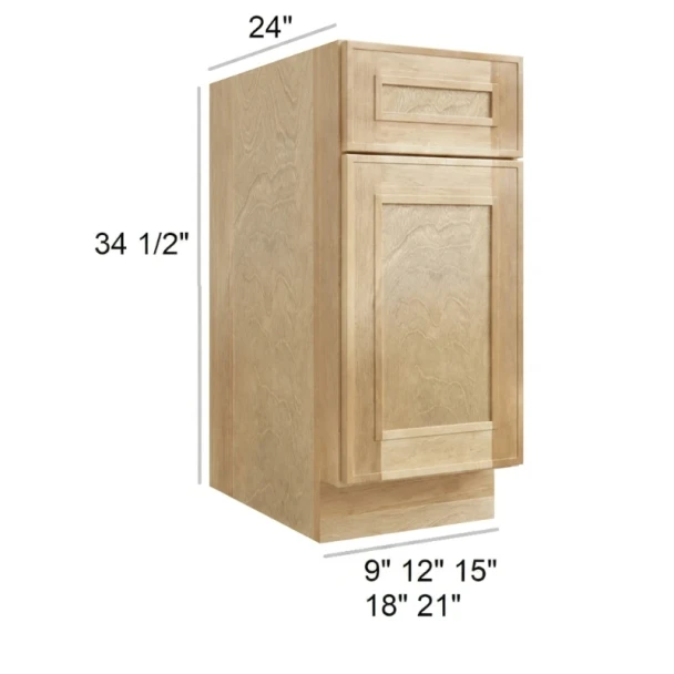 Coastal Rye - RTA Base Cabinet 15"