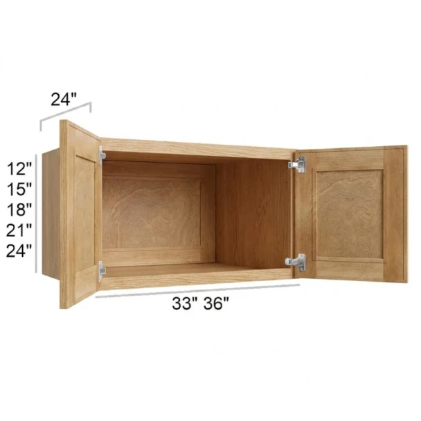 Coastal Rye - RTA Refrigerator Wall Cabinet 36" x 12"