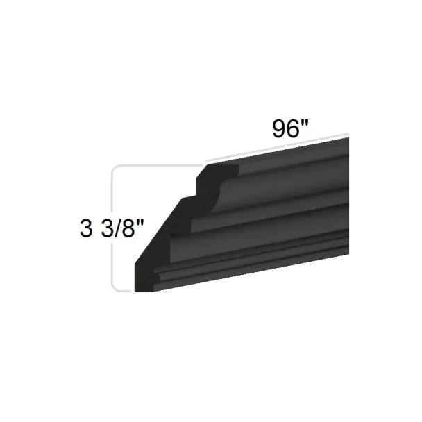 Ebony Shaker - Crown Moulding