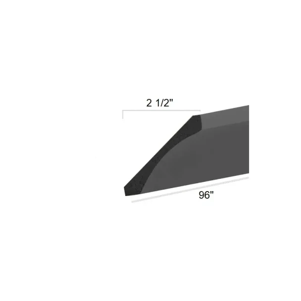 Ebony Shaker - Coved Crown Moulding