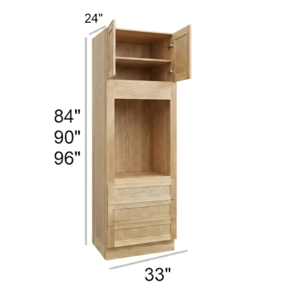 Coastal Rye - Assembled Universal Oven Cabinet 33" x 96"