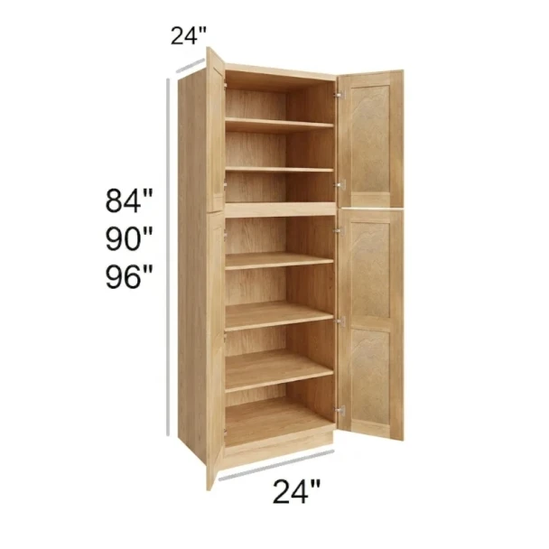Coastal Rye -Assembled Utility Cabinet 24" x 96"