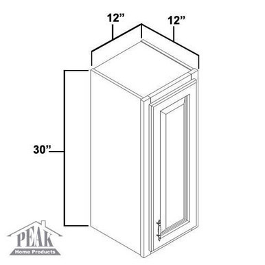 Base Cabinet 12" right view
