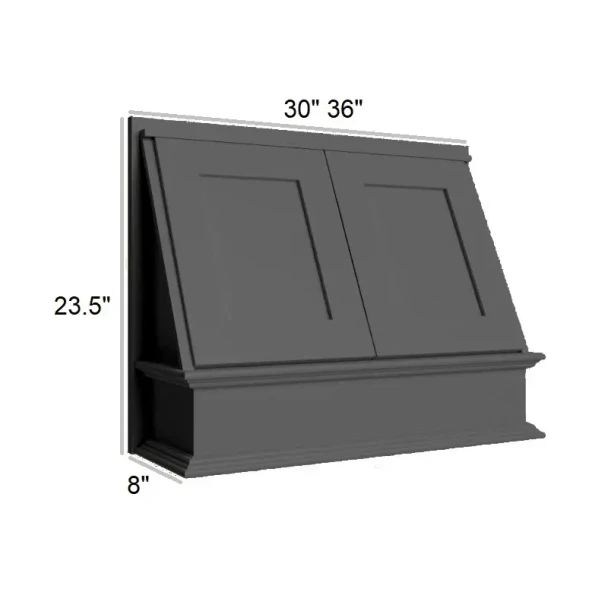Ebony Shaker - RTA Range Hood Fronts