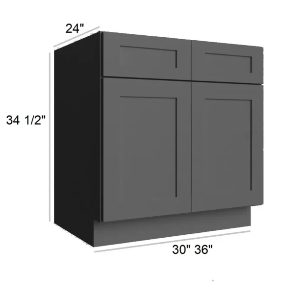 Ebony Shaker - RTA Sink Base Cabinet 36"