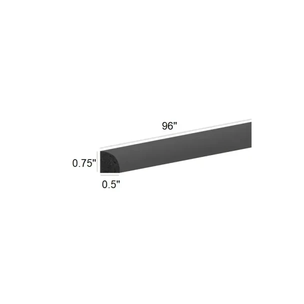 Ebony Shaker - Shoe Moulding