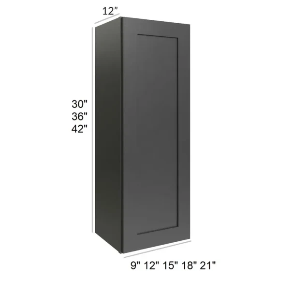 Ebony Shaker - RTA Wall Cabinet 18" x 42"