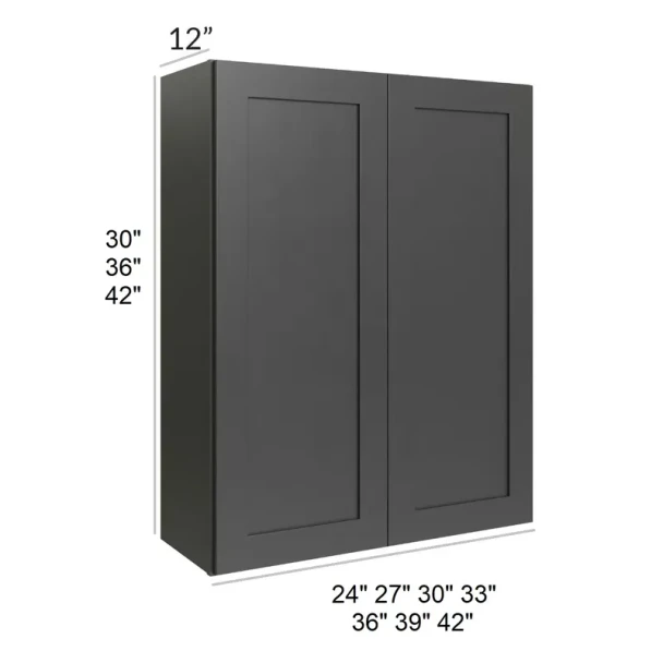 Ebony Shaker -  RTA Wall Cabinet 33" x 36"