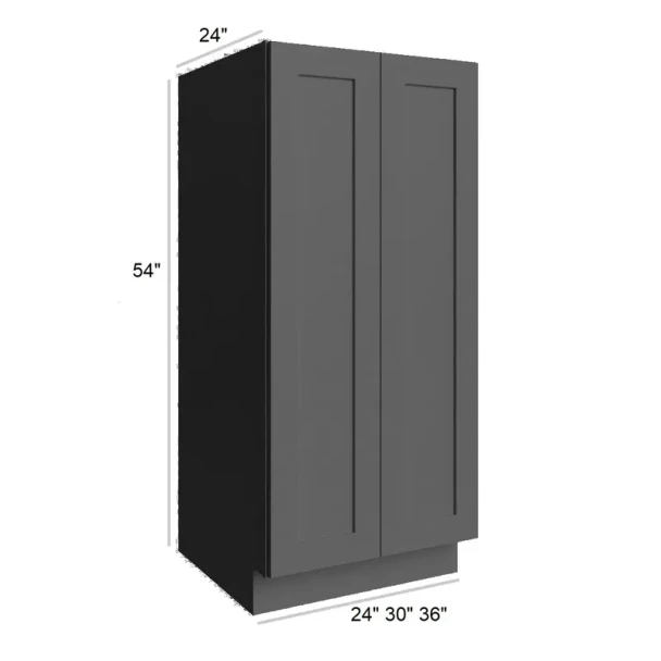Ebony Shaker -  RTA Utility Base Cabinet 36"x54"x24"