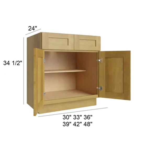 Burnt Sugar Shaker -  RTA Base Cabinet 36"