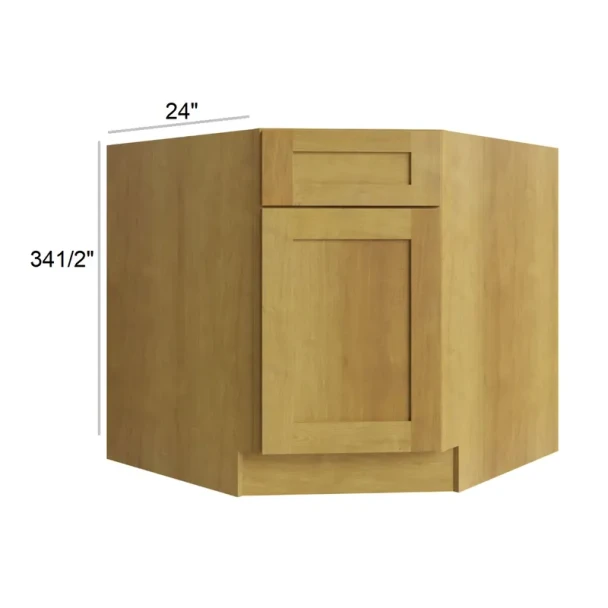 Burnt Sugar Shaker - RTA Diagonal Corner Sink Base Cabinet 36"