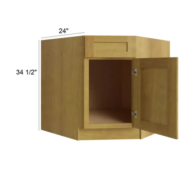 Burnt Sugar Shaker - RTA Diagonal Corner Sink Base Cabinet 36"