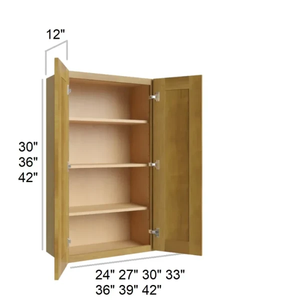 Burnt Sugar Shaker - RTA Wall Cabinet 33" x 30"