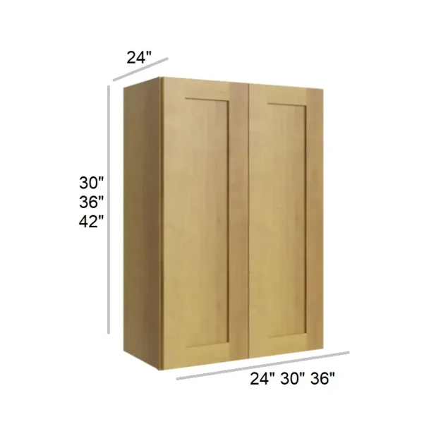 Burnt Sugar Shaker - RTA Utility Wall Cabinet 36" x 30" x 24"