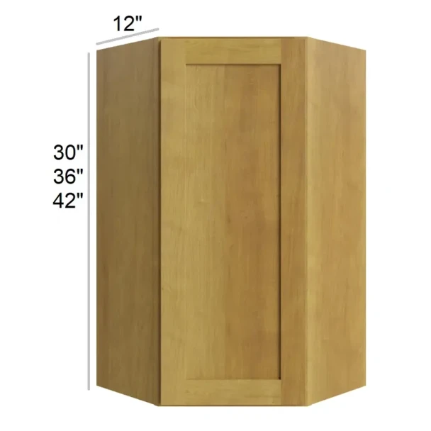 Burnt Sugar Shaker - RTA Wall Diagonal Corner Cabinet 24" x 42"