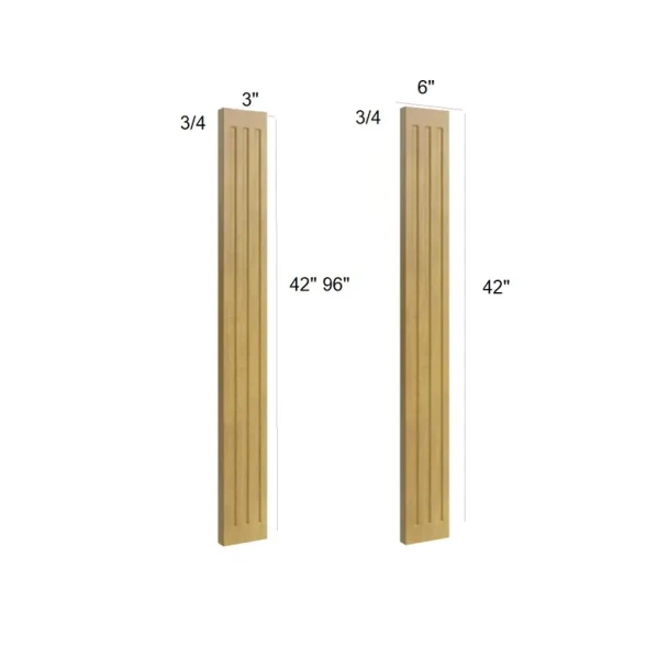 Burnt Sugar Shaker - Wall Fluted Filler 3" x 96"