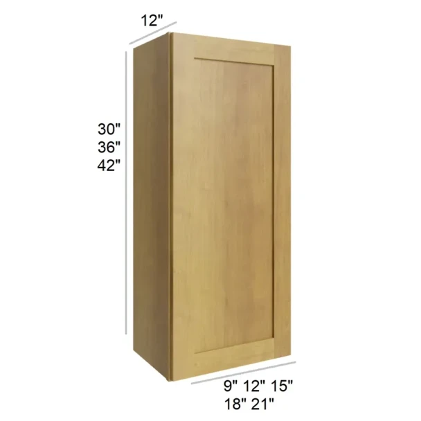 Burnt Sugar Shaker - RTA Wall Cabinet 09" x 30"