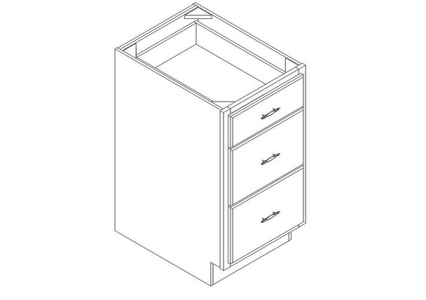 Drawer Base Cabinet 18" right view