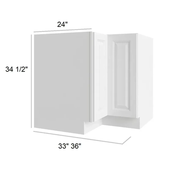 Vail White -  RTA Lazy Susan Base Cabinet 33" x 12"