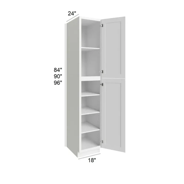 Vail White -  RTA Utility Cabinet 18" x 96"