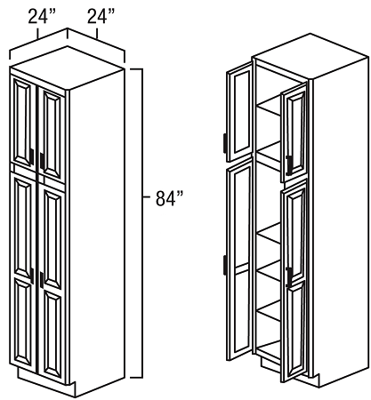 2484 Wide Utility Cabinets