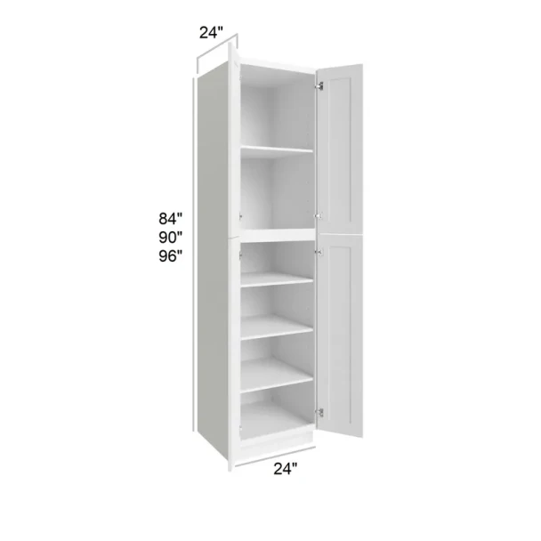 Vail White  -  RTA Utility Cabinet 24" x 90"