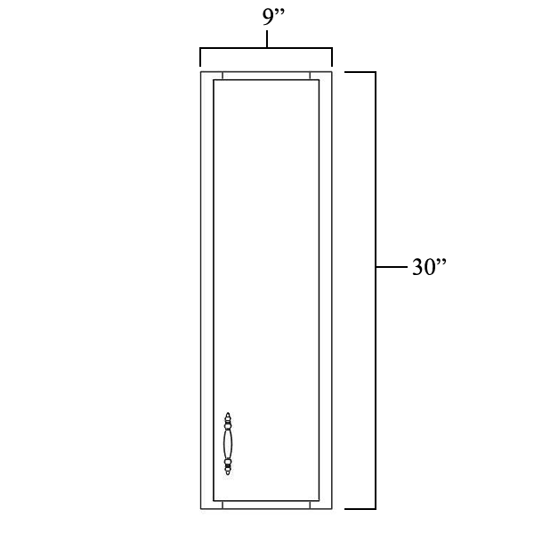 Wall Cabinet 09" x 30"