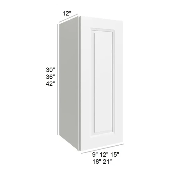 Vail White - RTA Wall Cabinet 12" x 36"