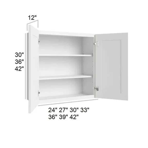 Vail White  -  RTA Wall Cabinet 27" x 42"