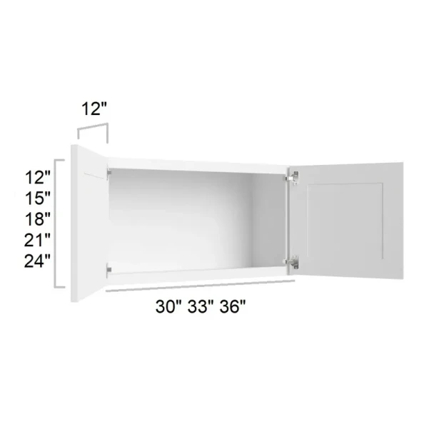 Vail White - RTA Bridge Wall Cabinet 30" x 24"