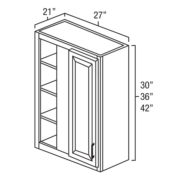 Wall Blind Corner Cabinet 27 x 36"