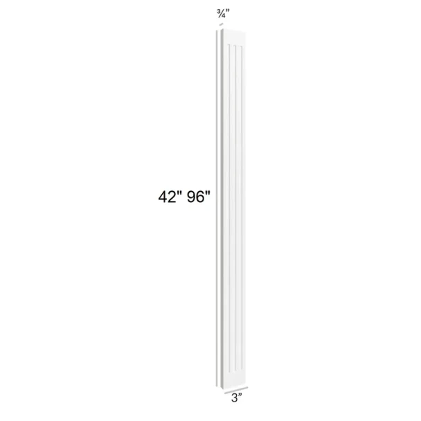 Vail White - Wall Fluted Filler 3" x 96"