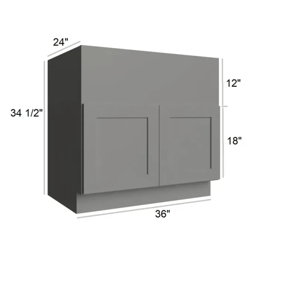Quik Silver - RTA Farm Sink Base Cabinet 36"