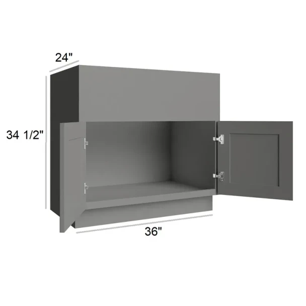 Quik Silver - RTA Farm Sink Base Cabinet 36"