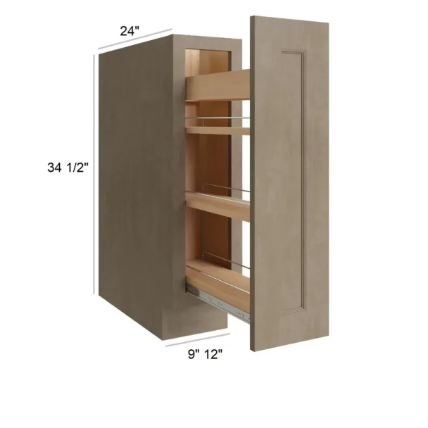 Manatee Gray - RTA Base Spice Rack 9"