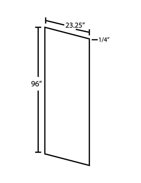 0.75"W X 96"H X 23.25"D Tall Skins