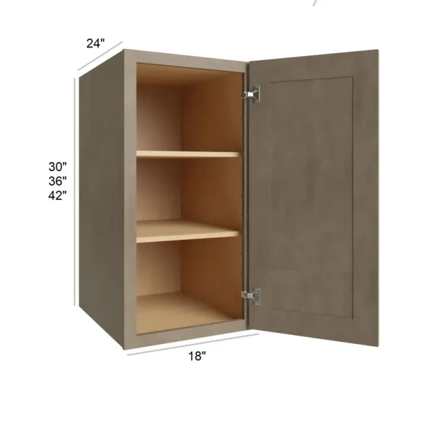 Manatee Gray - RTA Utility Wall Cabinet 18" x 36"x24"